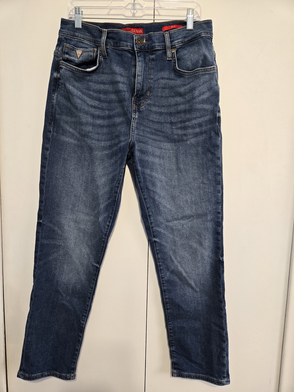 GUESS 90s‎ Fit Jeans Mens 32 Medium Wash Stretch Denim Y2K
